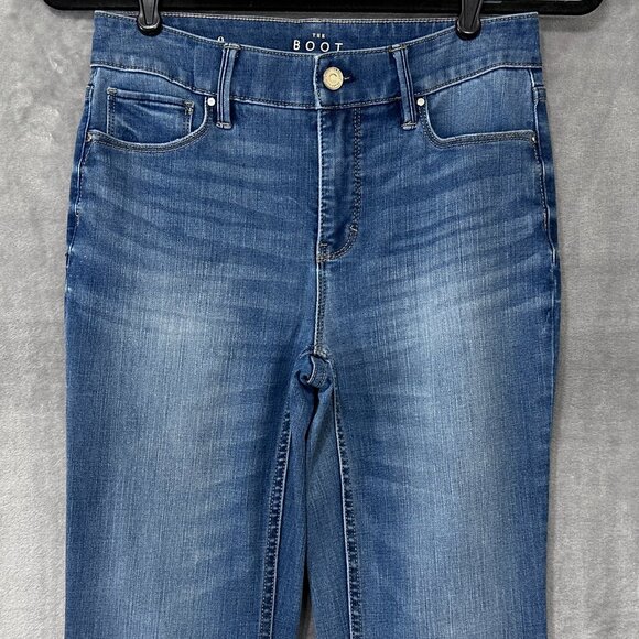 WHBM The Boot High-Rise Medium Wash Jeans Sz 0 - Picture 2 of 12